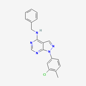 N-benzyl-1-(3-chloro-4-methylphenyl)-1H-pyrazolo[3,4-d]pyrimidin-4-amine