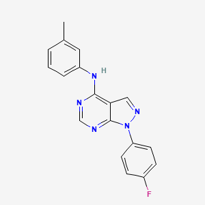 molecular formula C18H14FN5 B3409116 1-(4-fluorophenyl)-N-(3-methylphenyl)-1H-pyrazolo[3,4-d]pyrimidin-4-amine CAS No. 890896-52-3