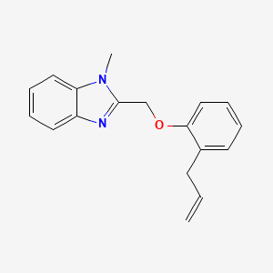 molecular formula C18H18N2O B3409143 2-[(2-allylphenoxy)methyl]-1-methyl-1H-benzimidazole CAS No. 891040-27-0