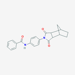 molecular formula C22H20N2O3 B340919 N-[4-(1,3-dioxooctahydro-2H-4,7-methanoisoindol-2-yl)phenyl]benzamide 