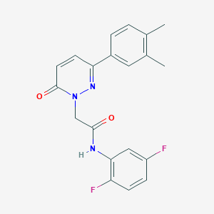 molecular formula C20H17F2N3O2 B3409197 N-(2,5-difluorophenyl)-2-[3-(3,4-dimethylphenyl)-6-oxopyridazin-1(6H)-yl]acetamide CAS No. 891394-27-7