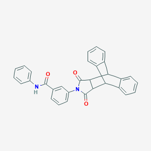 molecular formula C31H22N2O3 B340921 3-(16,18-dioxo-17-azapentacyclo[6.6.5.02,7.09,14.015,19]nonadeca-2,4,6,9,11,13-hexaen-17-yl)-N-phenylbenzamide 