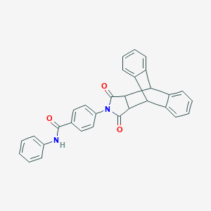 molecular formula C31H22N2O3 B340922 4-(16,18-dioxo-17-azapentacyclo[6.6.5.02,7.09,14.015,19]nonadeca-2,4,6,9,11,13-hexaen-17-yl)-N-phenylbenzamide 