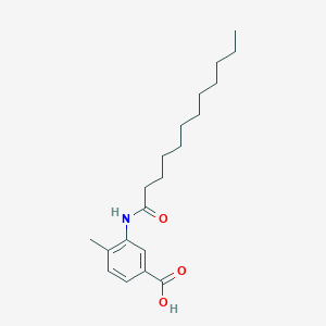 molecular formula C20H31NO3 B340926 3-(Dodecanoylamino)-4-methylbenzoic acid 