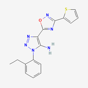 1-(2-ethylphenyl)-4-(3-(thiophen-2-yl)-1,2,4-oxadiazol-5-yl)-1H-1,2,3-triazol-5-amine