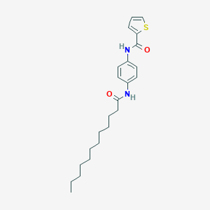 molecular formula C23H32N2O2S B340932 N-[4-(dodecanoylamino)phenyl]thiophene-2-carboxamide 