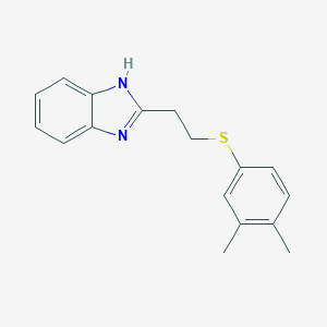 2-[2-(3,4-dimethylphenyl)sulfanylethyl]-1H-benzimidazole