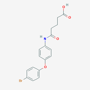 molecular formula C17H16BrNO4 B340938 5-[4-(4-Bromophenoxy)anilino]-5-oxopentanoic acid 