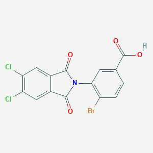 molecular formula C15H6BrCl2NO4 B340942 4-bromo-3-(5,6-dichloro-1,3-dioxo-1,3-dihydro-2H-isoindol-2-yl)benzoic acid 