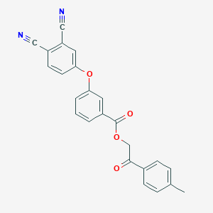 2-(4-Methylphenyl)-2-oxoethyl 3-(3,4-dicyanophenoxy)benzoate
