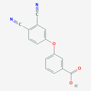 molecular formula C15H8N2O3 B340949 3-(3,4-Dicyanophenoxy)benzoic acid 
