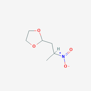 molecular formula C6H11NO4 B034095 2-(2-Nitropropyl)-1,3-dioxolane CAS No. 106334-27-4