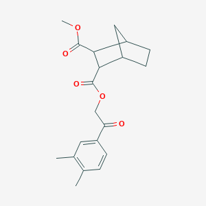molecular formula C20H24O5 B340952 2-(3,4-Dimethylphenyl)-2-oxoethyl methyl bicyclo[2.2.1]heptane-2,3-dicarboxylate 