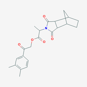 2-(3,4-Dimethylphenyl)-2-oxoethyl 2-(3,5-dioxo-4-azatricyclo[5.2.1.0~2,6~]dec-4-yl)propanoate