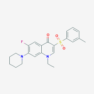 1-ethyl-6-fluoro-7-(piperidin-1-yl)-3-(m-tolylsulfonyl)quinolin-4(1H)-one
