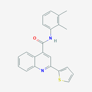 molecular formula C22H18N2OS B340980 N-(2,3-dimethylphenyl)-2-(2-thienyl)-4-quinolinecarboxamide 