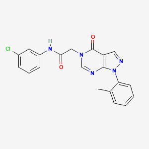 N-(3-chlorophenyl)-2-(4-oxo-1-(o-tolyl)-1H-pyrazolo[3,4-d]pyrimidin-5(4H)-yl)acetamide