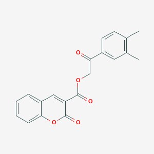 molecular formula C20H16O5 B340993 2-(3,4-dimethylphenyl)-2-oxoethyl 2-oxo-2H-chromene-3-carboxylate 