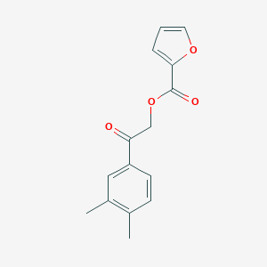 2-(3,4-Dimethylphenyl)-2-oxoethyl 2-furoate