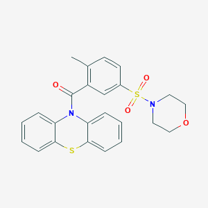 10-[2-methyl-5-(morpholin-4-ylsulfonyl)benzoyl]-10H-phenothiazine