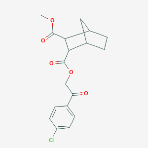 molecular formula C18H19ClO5 B341027 2-(4-Chlorophenyl)-2-oxoethyl methyl bicyclo[2.2.1]heptane-2,3-dicarboxylate 