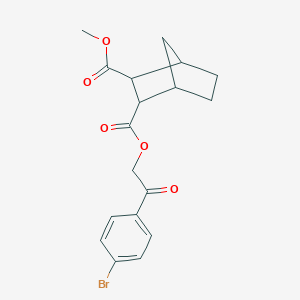 molecular formula C18H19BrO5 B341028 2-(4-Bromophenyl)-2-oxoethyl methyl bicyclo[2.2.1]heptane-2,3-dicarboxylate 