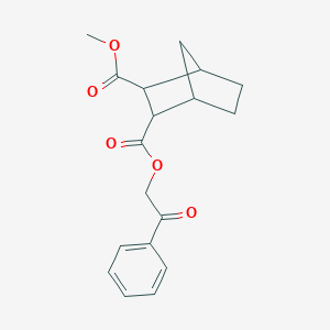 molecular formula C18H20O5 B341029 2-Methyl 3-(2-oxo-2-phenylethyl) bicyclo[2.2.1]heptane-2,3-dicarboxylate 