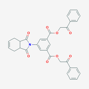 bis(2-oxo-2-phenylethyl) 5-(1,3-dioxo-1,3,3a,4,7,7a-hexahydro-2H-isoindol-2-yl)isophthalate