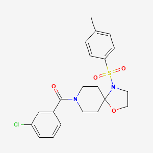 (3-Chlorophenyl)(4-tosyl-1-oxa-4,8-diazaspiro[4.5]decan-8-yl)methanone