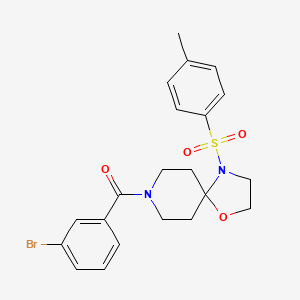 (3-Bromophenyl)(4-tosyl-1-oxa-4,8-diazaspiro[4.5]decan-8-yl)methanone