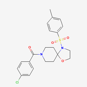 (4-Chlorophenyl)(4-tosyl-1-oxa-4,8-diazaspiro[4.5]decan-8-yl)methanone