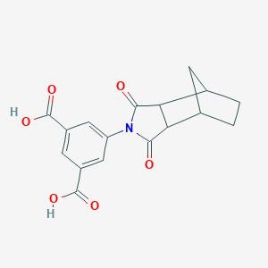 molecular formula C17H15NO6 B341038 5-(1,3-dioxooctahydro-2H-4,7-methanoisoindol-2-yl)benzene-1,3-dicarboxylic acid 