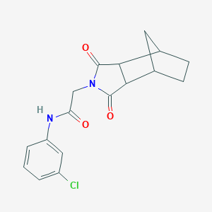 molecular formula C17H17ClN2O3 B341043 N-(3-chlorophenyl)-2-(1,3-dioxooctahydro-2H-4,7-methanoisoindol-2-yl)acetamide 