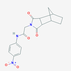 molecular formula C17H17N3O5 B341045 2-(1,3-dioxooctahydro-2H-4,7-methanoisoindol-2-yl)-N-(4-nitrophenyl)acetamide 