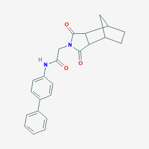 molecular formula C23H22N2O3 B341046 N-(biphenyl-4-yl)-2-(1,3-dioxooctahydro-2H-4,7-methanoisoindol-2-yl)acetamide 