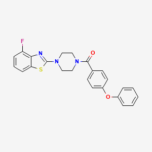 molecular formula C24H20FN3O2S B3410516 4-Fluoro-2-[4-(4-phenoxybenzoyl)piperazin-1-yl]-1,3-benzothiazole CAS No. 897481-05-9