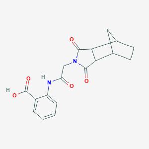 molecular formula C18H18N2O5 B341054 2-{[(1,3-dioxooctahydro-2H-4,7-methanoisoindol-2-yl)acetyl]amino}benzoic acid 