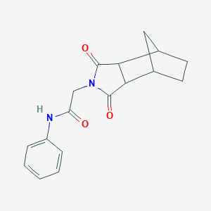 molecular formula C17H18N2O3 B341057 2-(1,3-dioxooctahydro-2H-4,7-methanoisoindol-2-yl)-N-phenylacetamide 