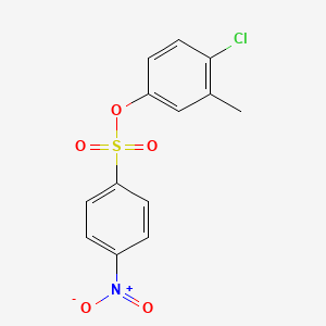 molecular formula C13H10ClNO5S B3410598 4-Chloro-3-methylphenyl 4-nitrobenzene-1-sulfonate CAS No. 897805-30-0