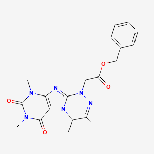 benzyl 2-(3,4,7,9-tetramethyl-6,8-dioxo-4H-purino[8,7-c][1,2,4]triazin-1-yl)acetate