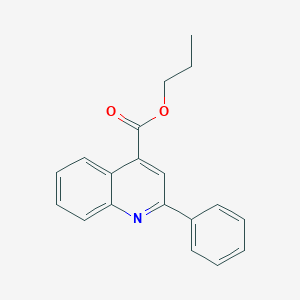 molecular formula C19H17NO2 B341068 Propyl 2-phenylquinoline-4-carboxylate 