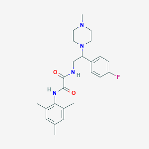 molecular formula C24H31FN4O2 B3410713 N1-(2-(4-fluorophenyl)-2-(4-methylpiperazin-1-yl)ethyl)-N2-mesityloxalamide CAS No. 898432-25-2