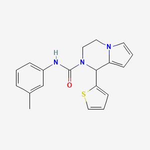 molecular formula C19H19N3OS B3410828 1-(thiophen-2-yl)-N-(m-tolyl)-3,4-dihydropyrrolo[1,2-a]pyrazine-2(1H)-carboxamide CAS No. 899735-59-2