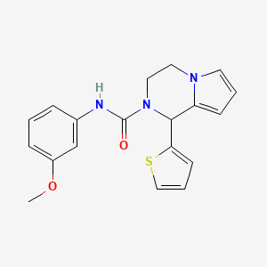 N-(3-methoxyphenyl)-1-(thiophen-2-yl)-3,4-dihydropyrrolo[1,2-a]pyrazine-2(1H)-carboxamide