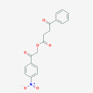 molecular formula C18H15NO6 B341087 2-(4-Nitrophenyl)-2-oxoethyl 4-oxo-4-phenylbutanoate 