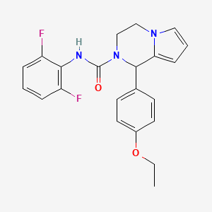 molecular formula C22H21F2N3O2 B3410872 N-(2,6-difluorophenyl)-1-(4-ethoxyphenyl)-3,4-dihydropyrrolo[1,2-a]pyrazine-2(1H)-carboxamide CAS No. 899750-58-4