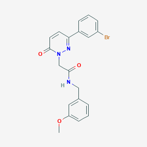 2-(3-(3-bromophenyl)-6-oxopyridazin-1(6H)-yl)-N-(3-methoxybenzyl)acetamide