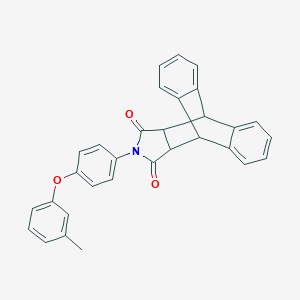 molecular formula C31H23NO3 B341093 13-(4-(m-tolyloxy)phenyl)-11,15-dihydro-9H-9,10-[3,4]epipyrroloanthracene-12,14(10H,13H)-dione 