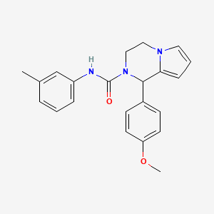molecular formula C22H23N3O2 B3410941 1-(4-methoxyphenyl)-N-(m-tolyl)-3,4-dihydropyrrolo[1,2-a]pyrazine-2(1H)-carboxamide CAS No. 899960-48-6