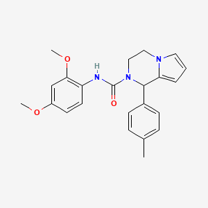 molecular formula C23H25N3O3 B3410955 N-(2,4-dimethoxyphenyl)-1-(p-tolyl)-3,4-dihydropyrrolo[1,2-a]pyrazine-2(1H)-carboxamide CAS No. 899961-12-7